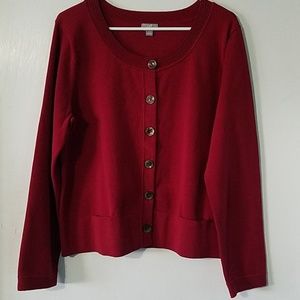 J. Jill red sweater  💕❤